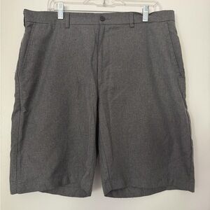 Hogan Charcoal Flat Front Men's Shorts